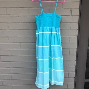 Girls sundress. Gap. Size S(6-7) blue stripes